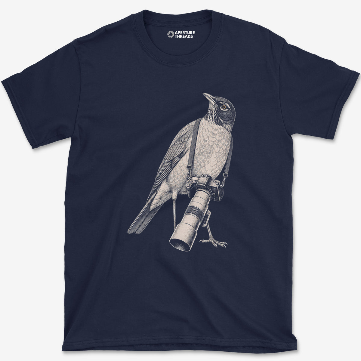 Long Lens Robin T-Shirt — navy