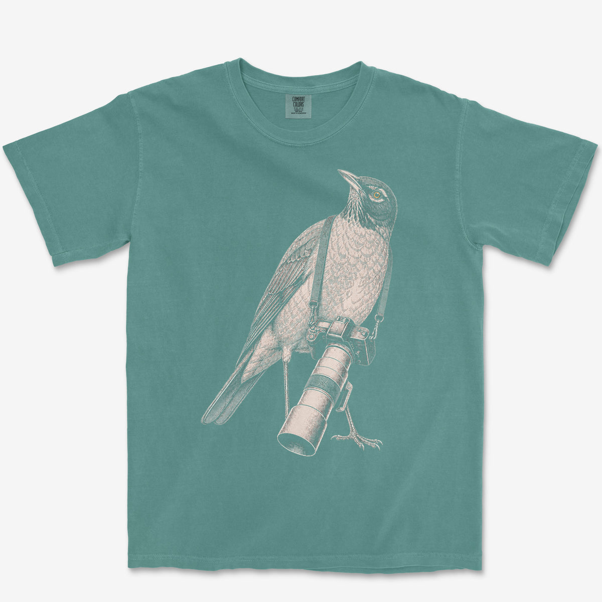 Long Lens Robin Tee — blue spruce