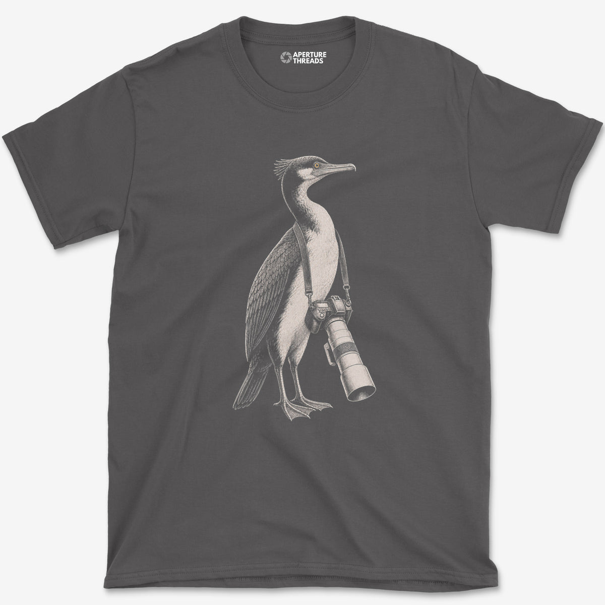 Long Lens Rock Shag T-Shirt — charcoal