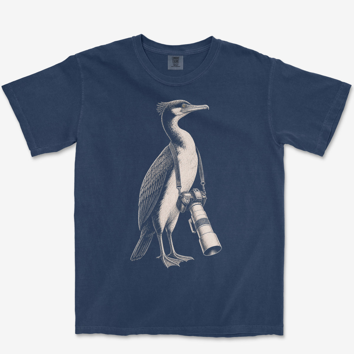Long Lens Rock Shag Tee — true navy