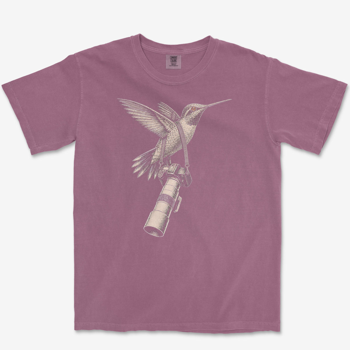Long Lens Ruby-throat Tee — berry