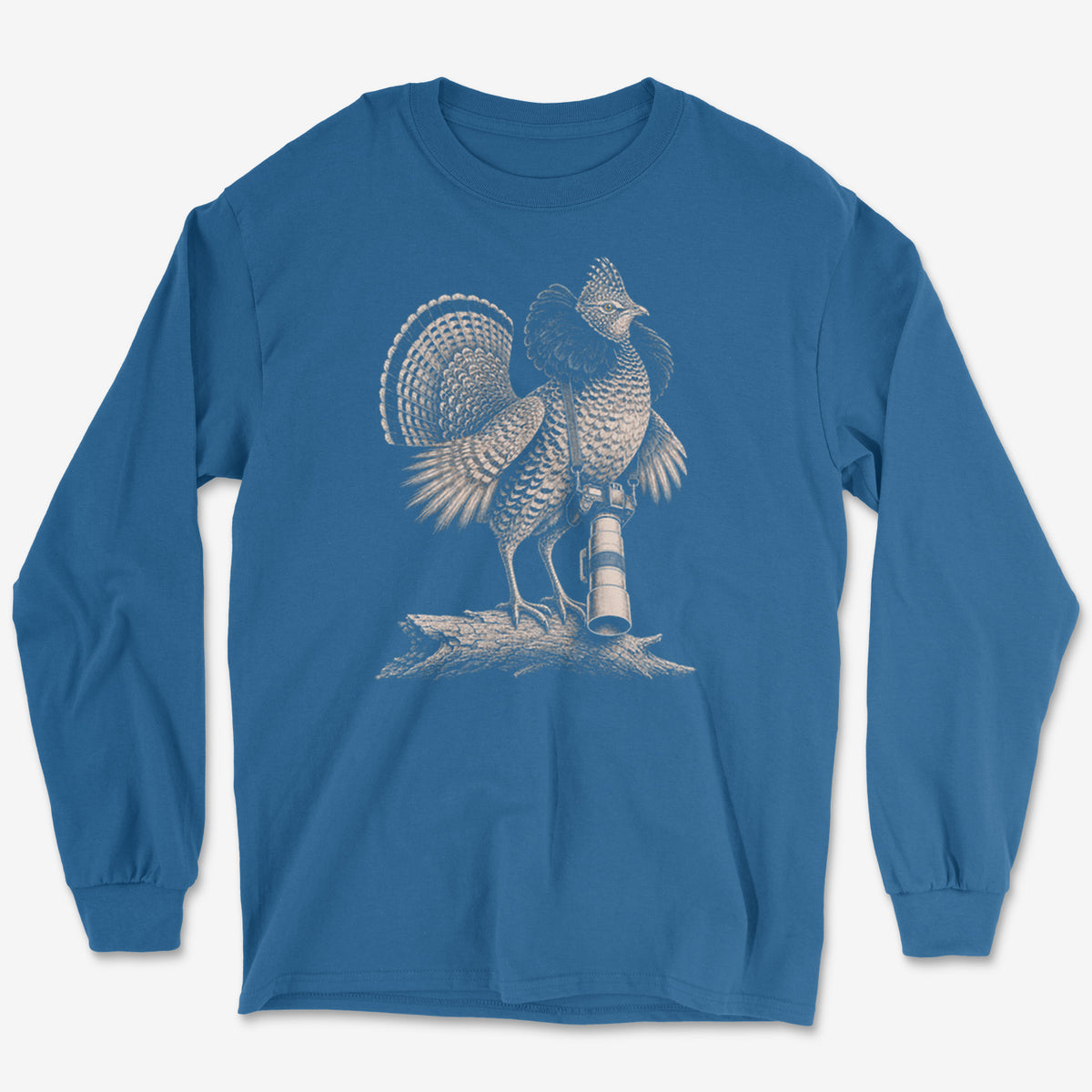 Long Lens Ruffed Grouse Long Sleeve Tee