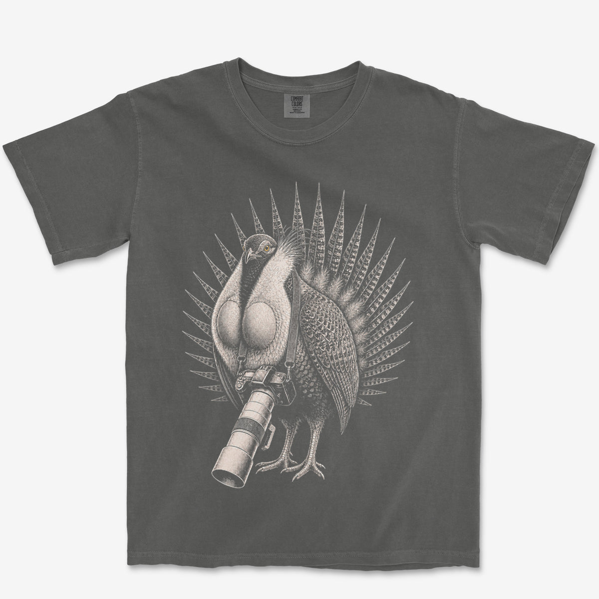 Long Lens Sage Grouse Heavyweight Tee