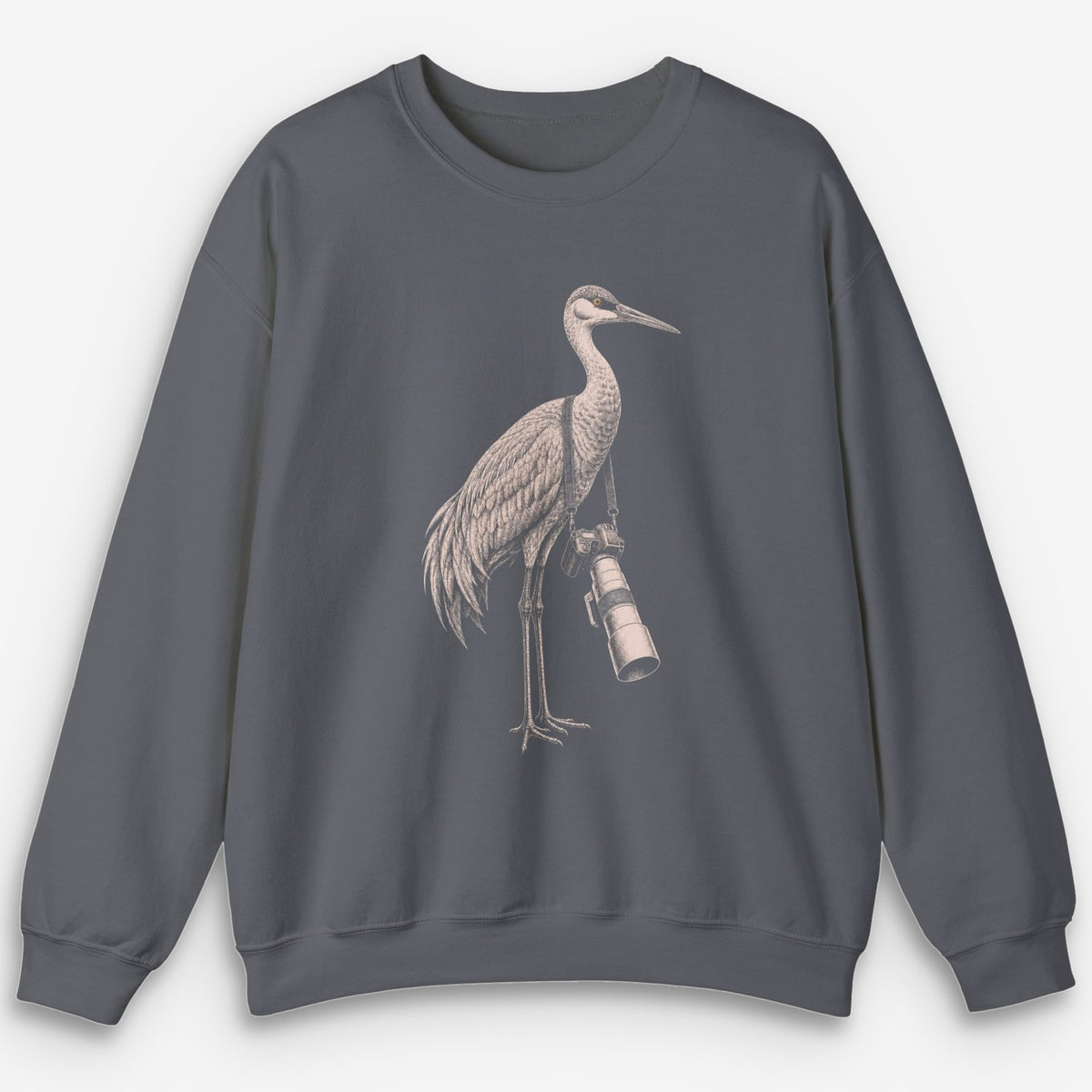 Long Lens Sandhill Crane Sweatshirt