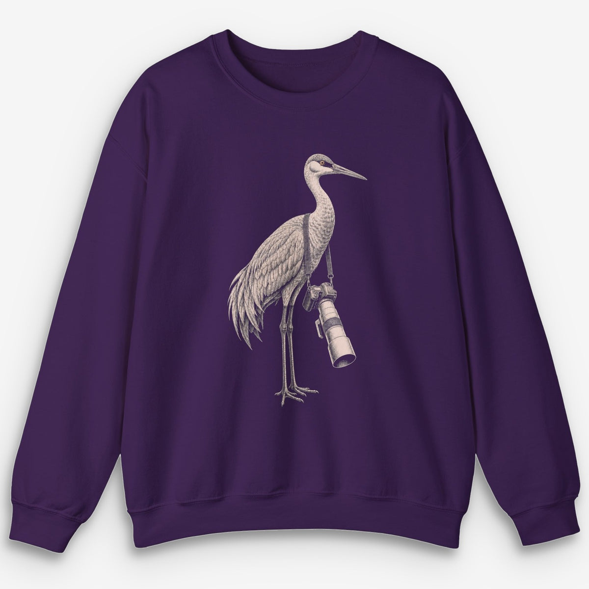 Long Lens Sandhill Crane Sweatshirt