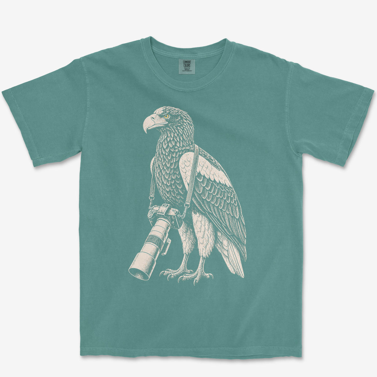 Long Lens Sea Eagle Tee — blue spruce