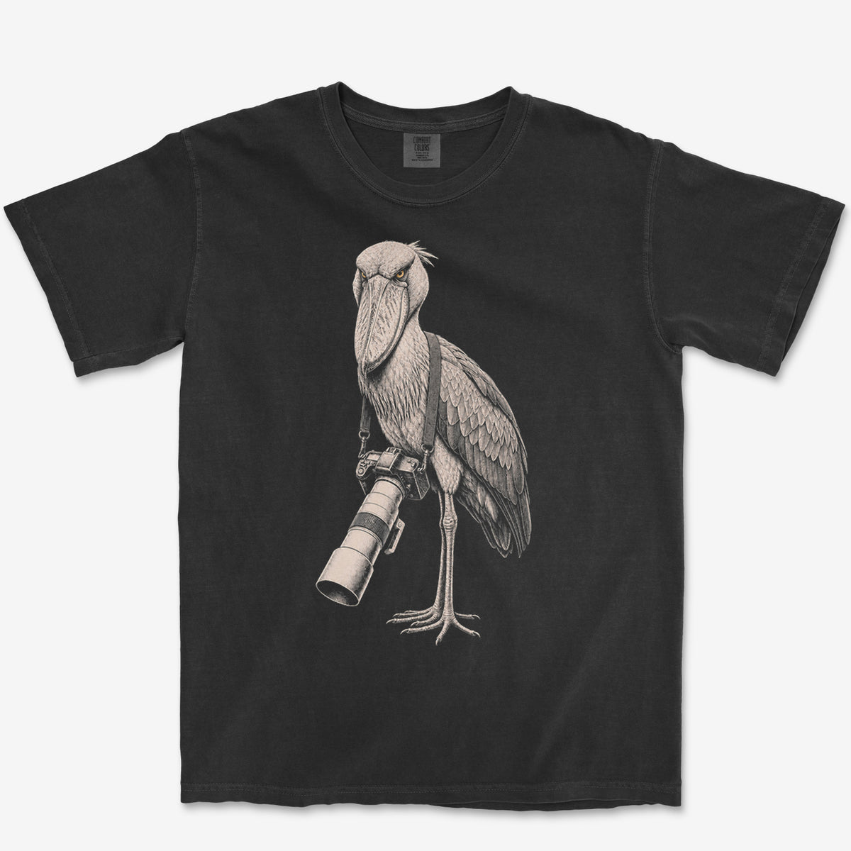 Long Lens Shoebill Heavyweight Tee