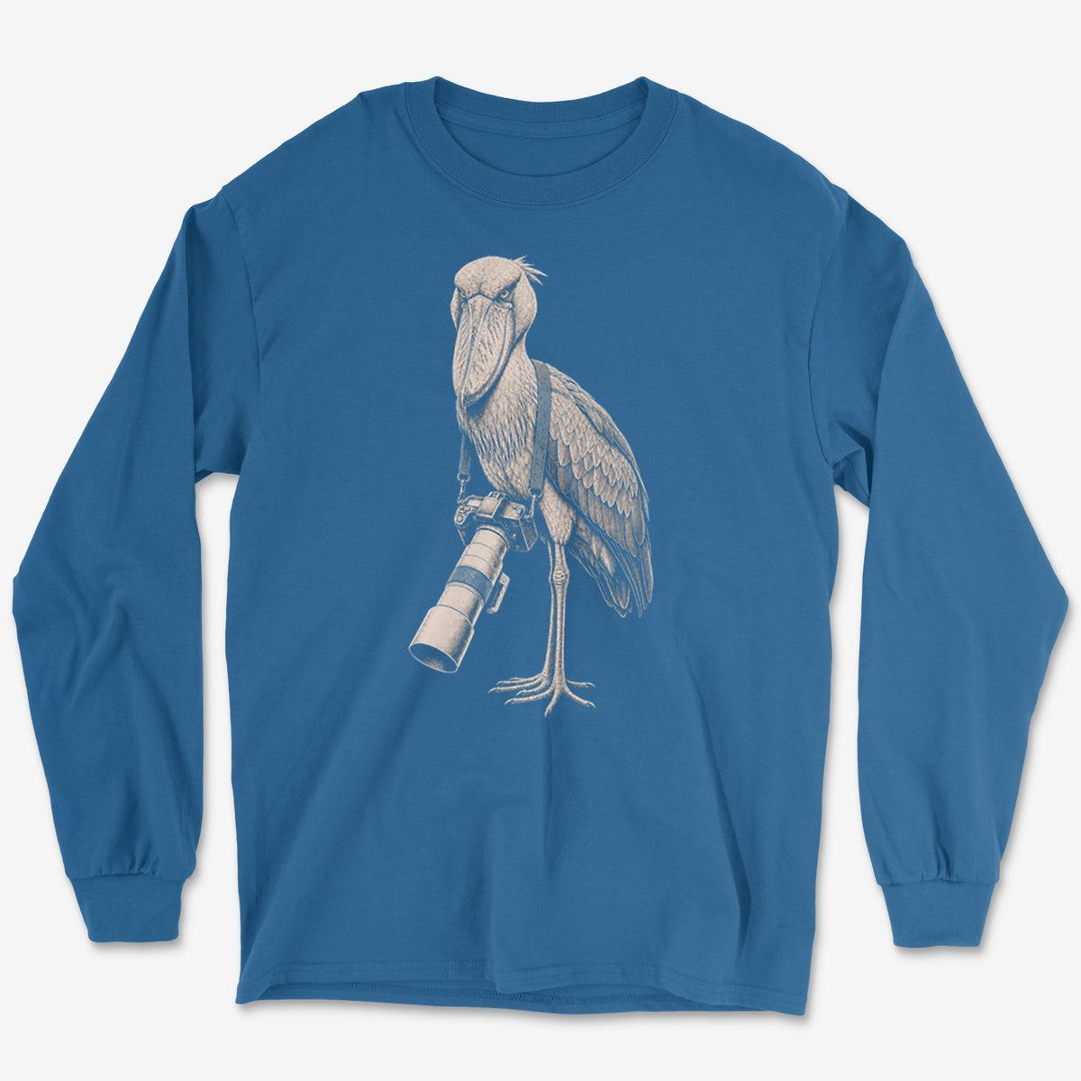 Long Lens Shoebill Long Sleeve Tee