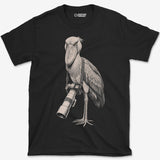 Long Lens Shoebill T-Shirt
