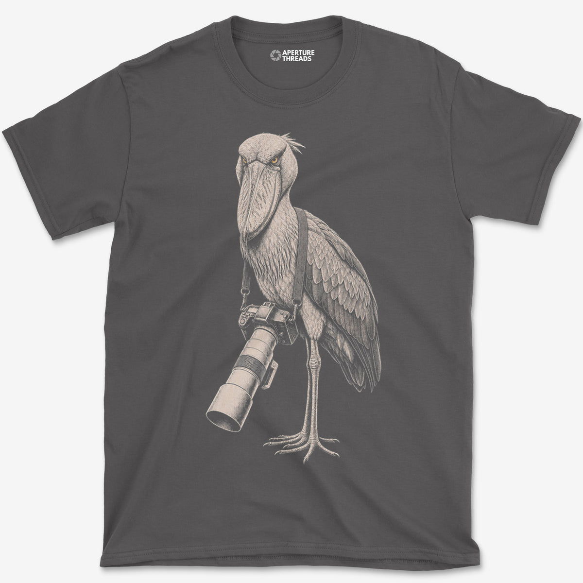 Long Lens Shoebill T-Shirt