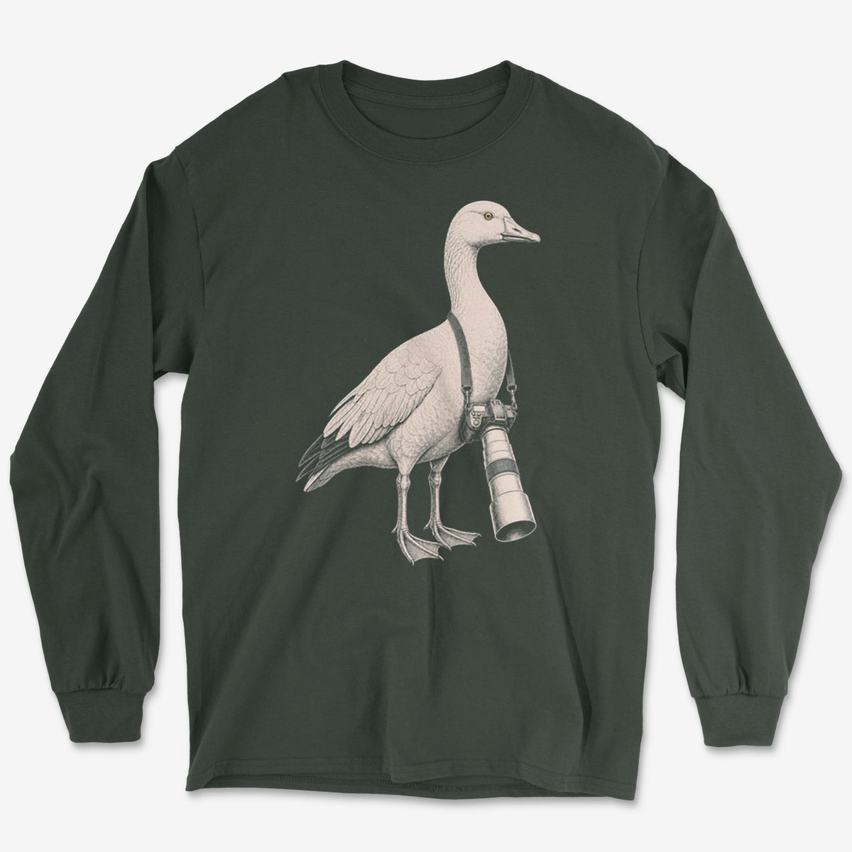 Long Lens Snow Goose Long Sleeve Tee