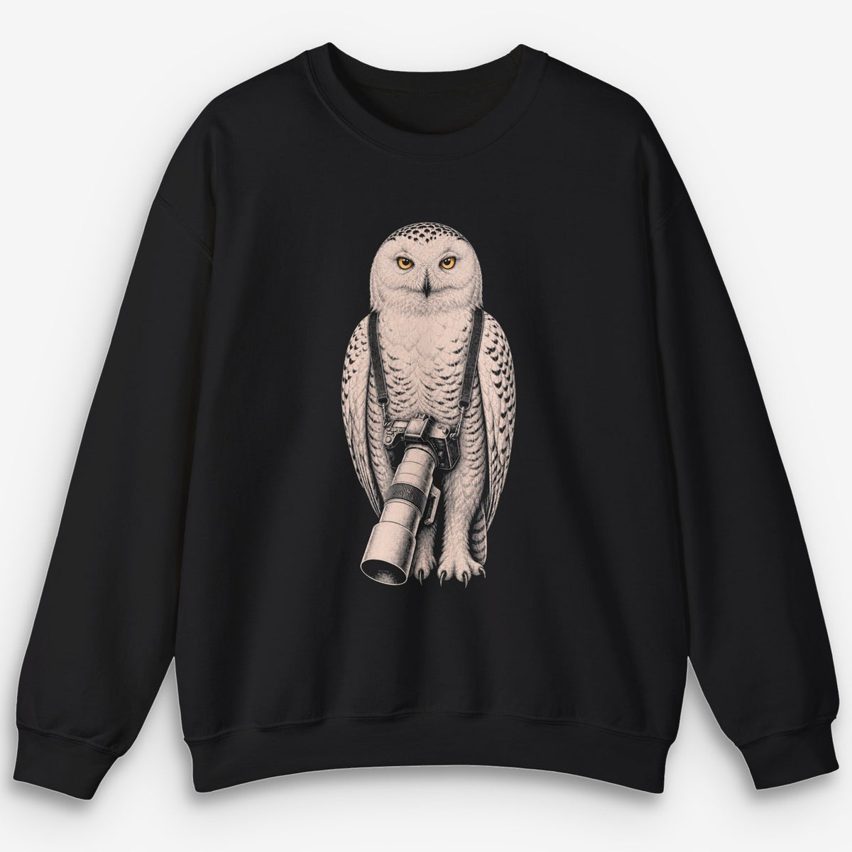 Long Lens Snowy Owl Sweatshirt