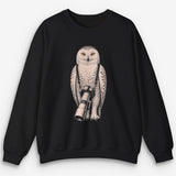 Long Lens Snowy Owl Sweatshirt