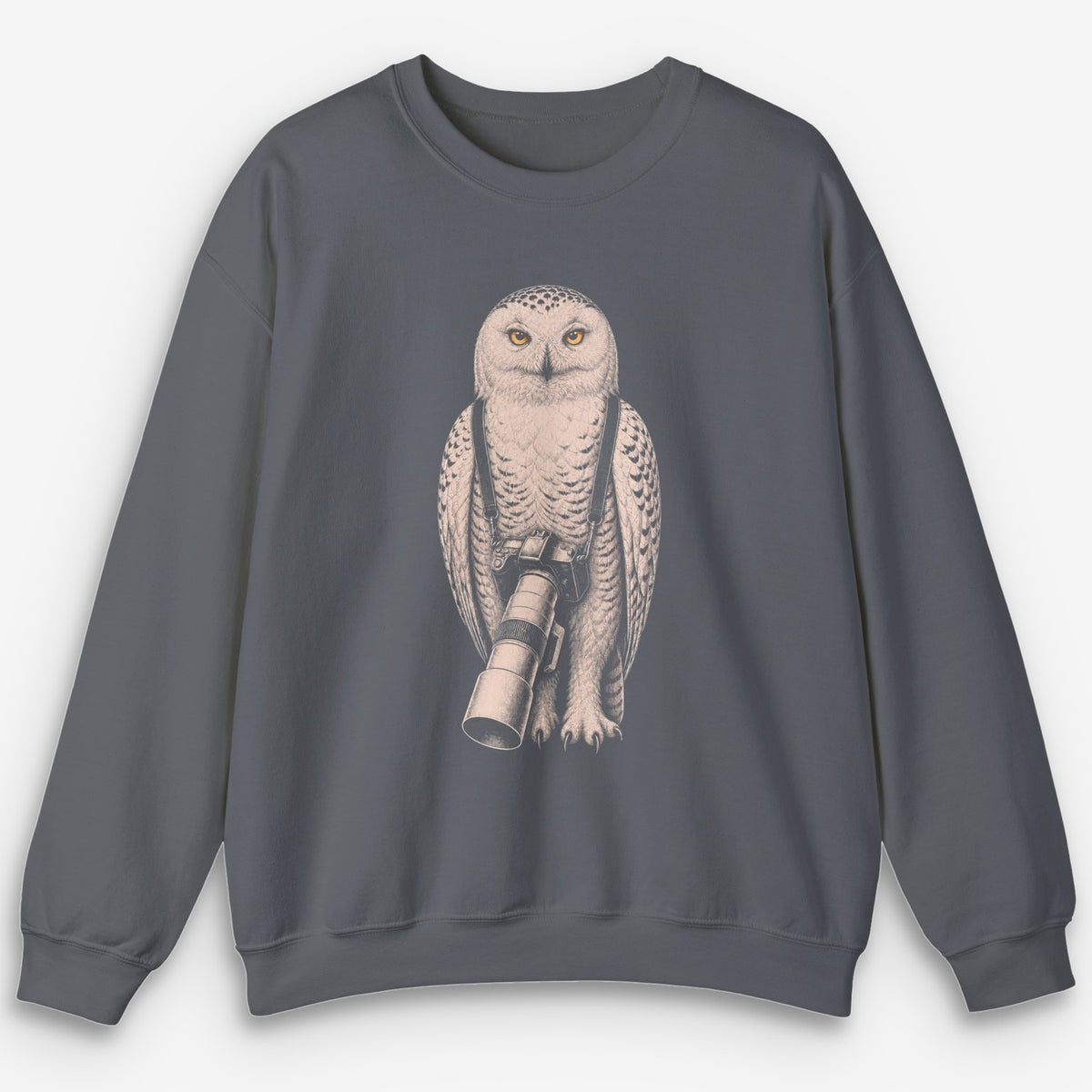 Long Lens Snowy Owl Sweatshirt
