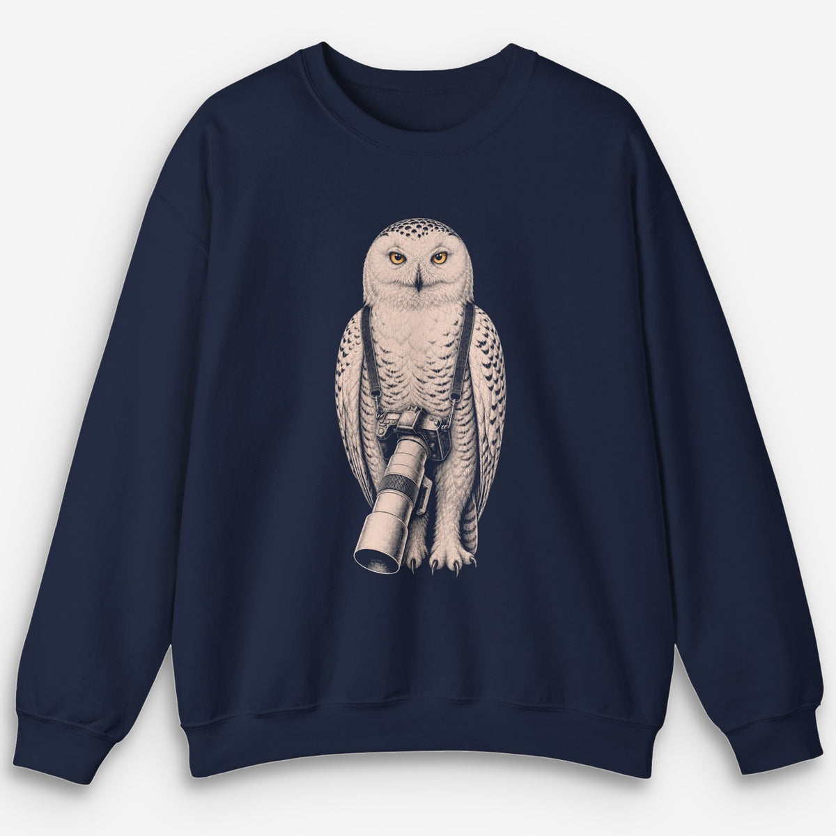 Long Lens Snowy Owl Sweatshirt