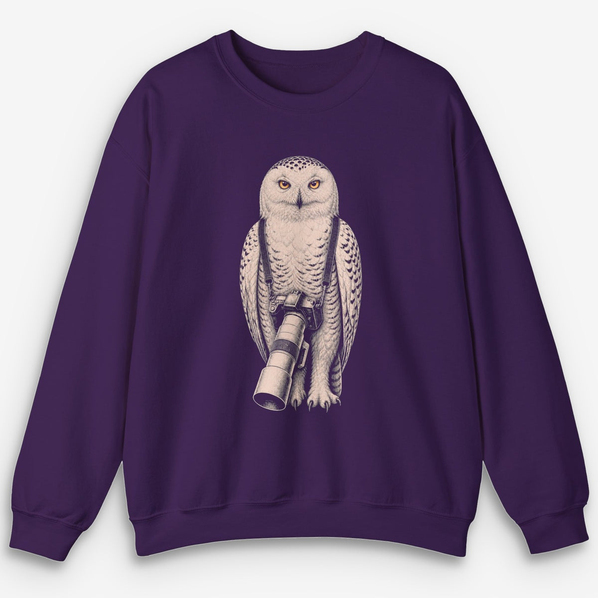 Long Lens Snowy Owl Sweatshirt