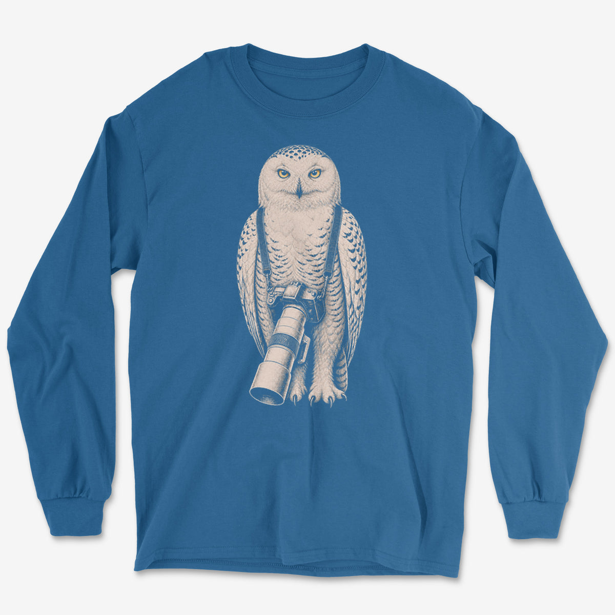 Long Lens Snowy Owl Long Sleeve Tee