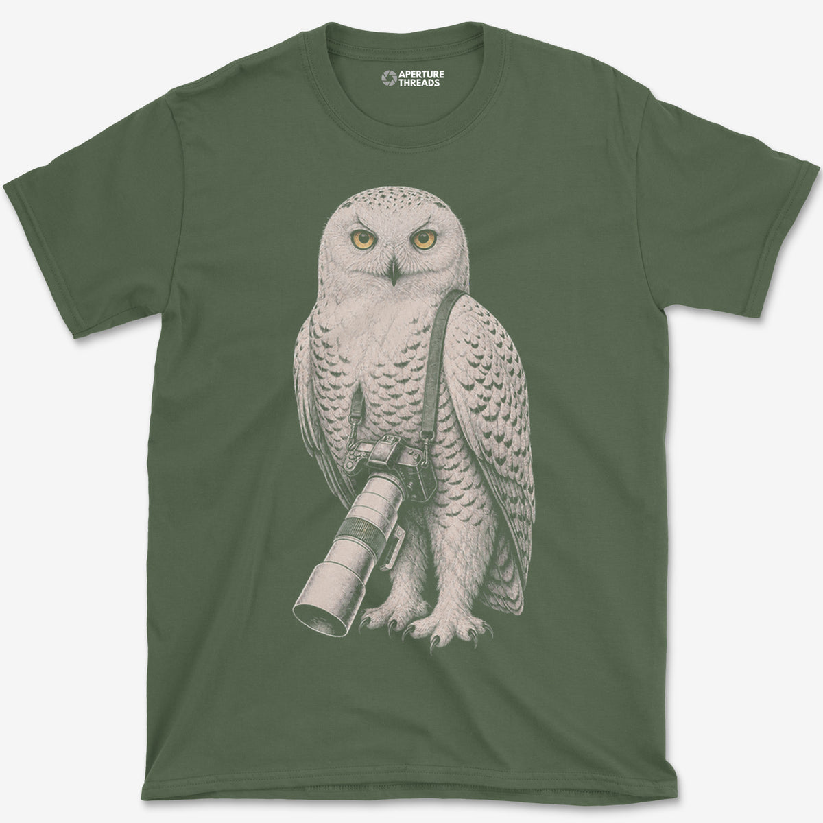 Long Lens Snowy Owl T-Shirt