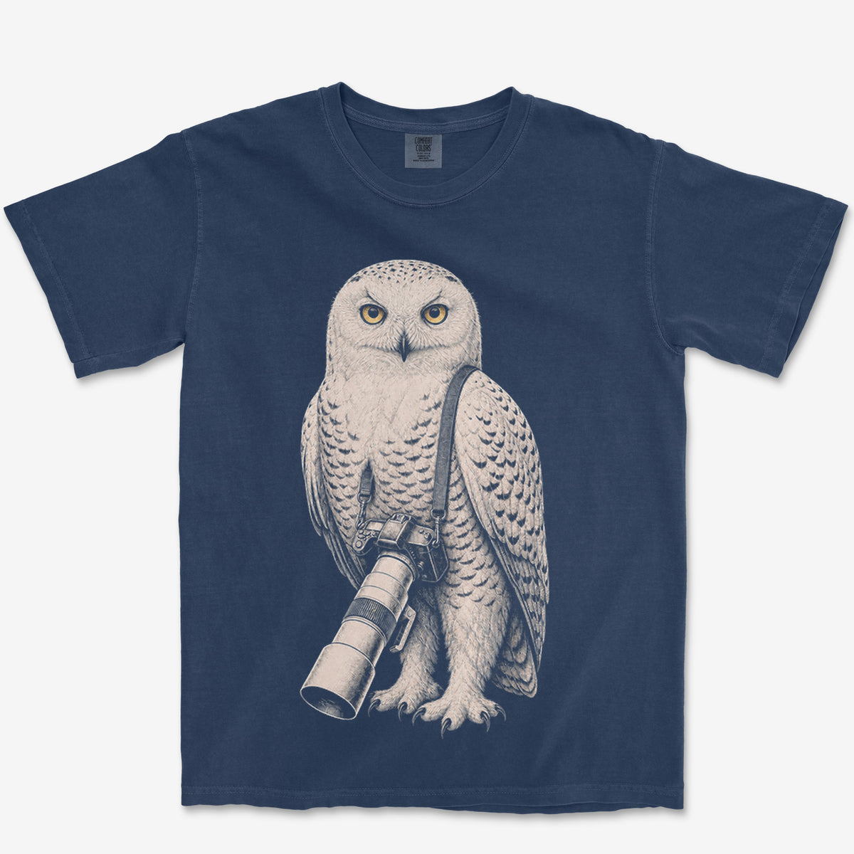Long Lens Snowy Owl Heavyweight Tee