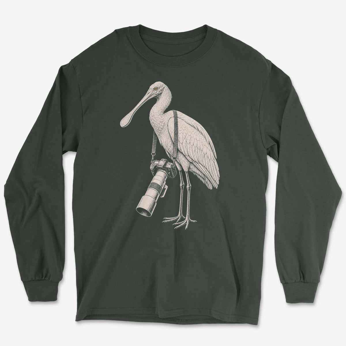Long Lens Spoonbill Long Sleeve Tee