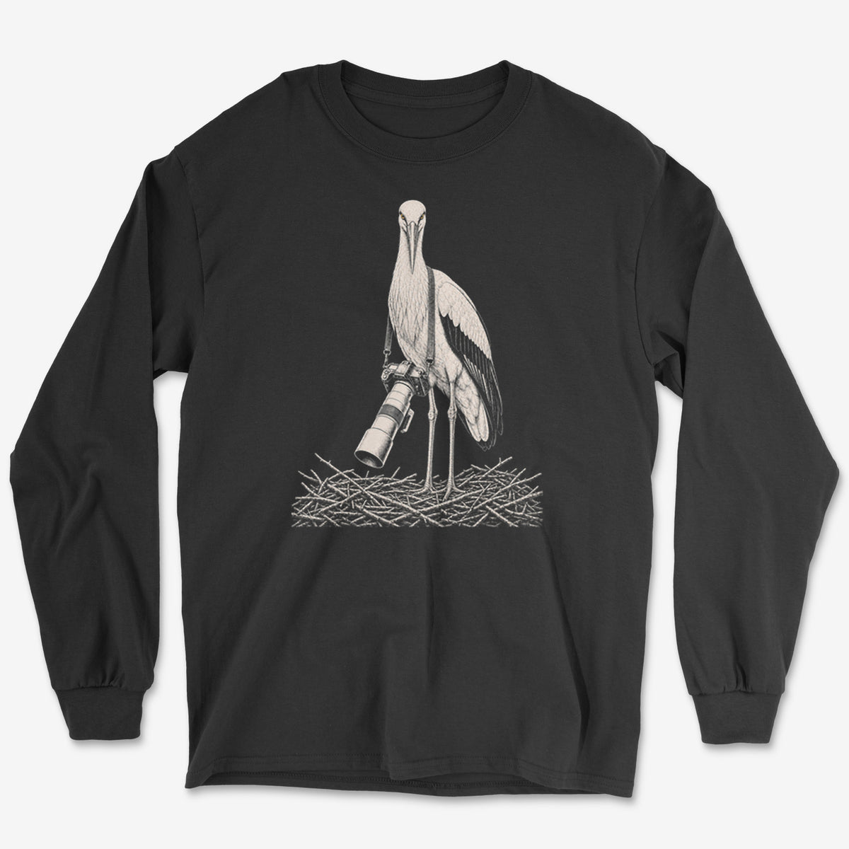 Long Lens Stork Long Sleeve Tee