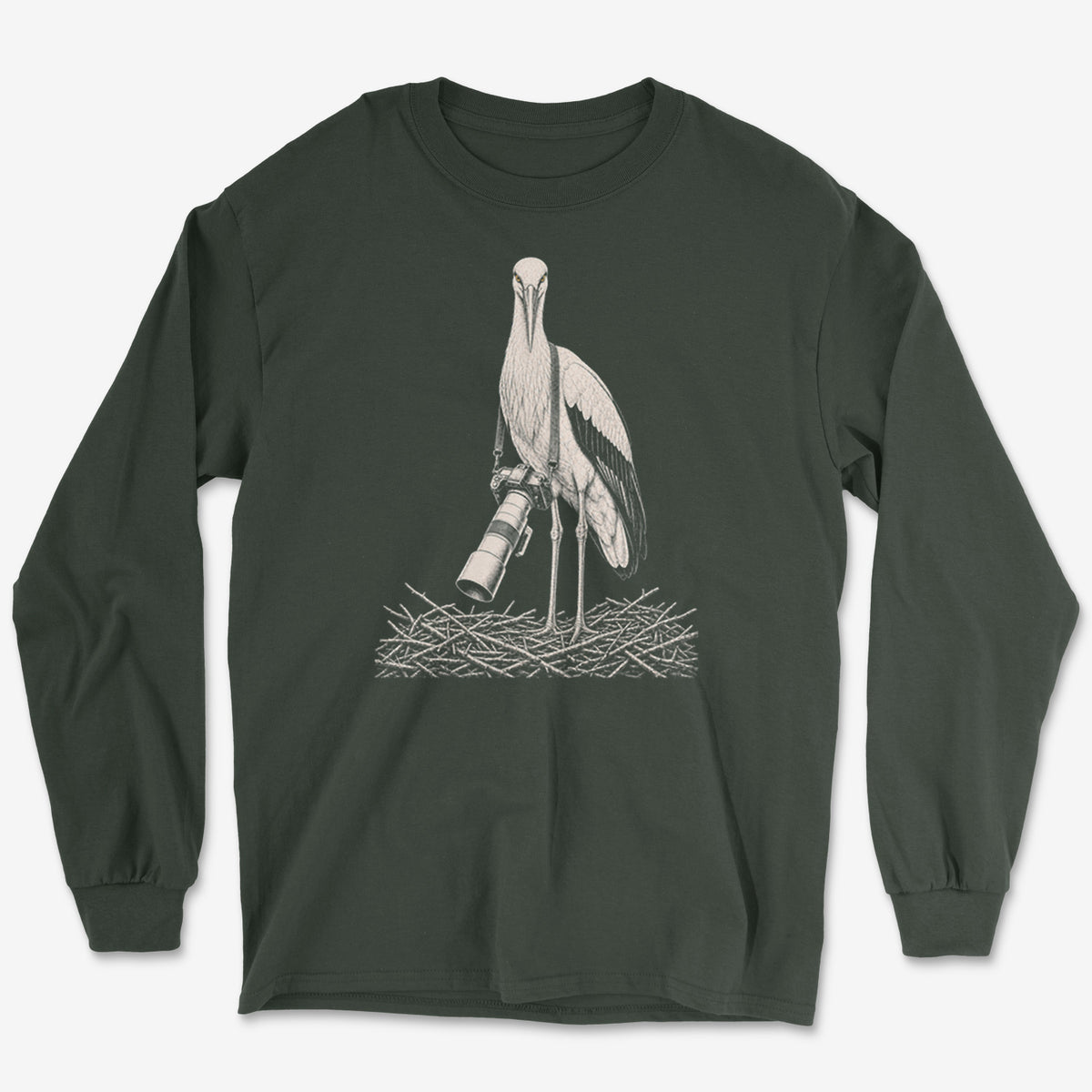 Long Lens Stork Long Sleeve Tee