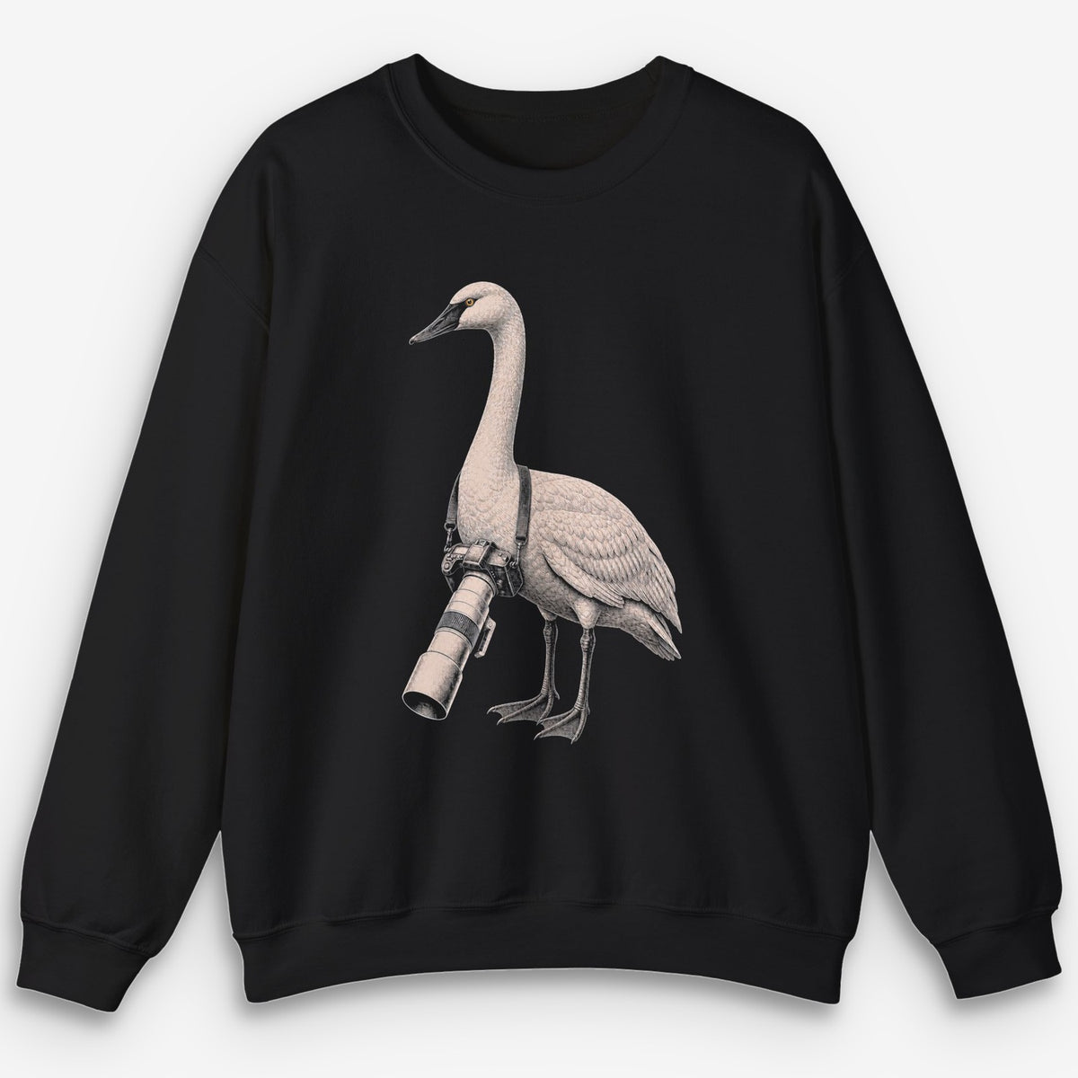 Long Lens Trumpeter Swan Sweatshirt