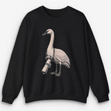 Long Lens Trumpeter Swan Sweatshirt