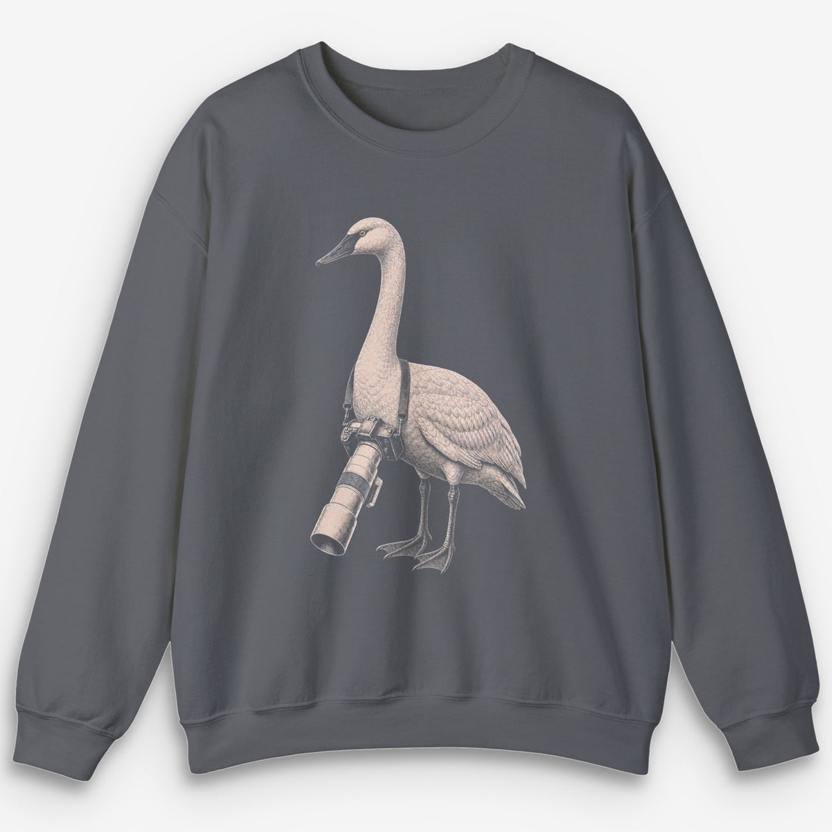 Long Lens Trumpeter Swan Sweatshirt