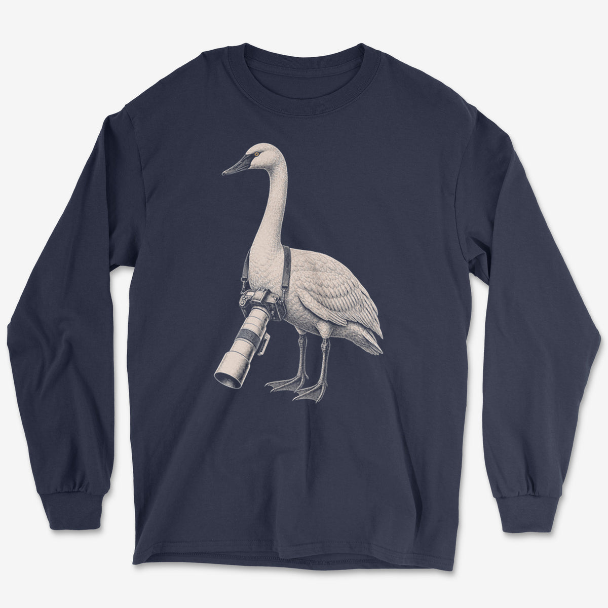 Long Lens Trumpeter Swan Long Sleeve Tee