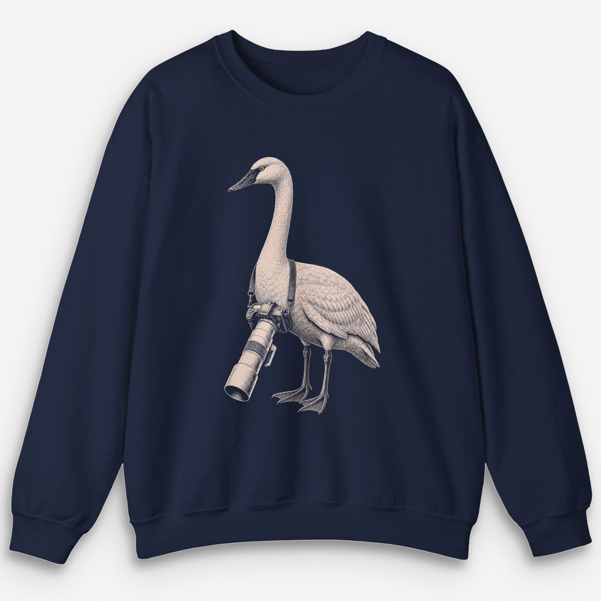 Long Lens Trumpeter Swan Sweatshirt