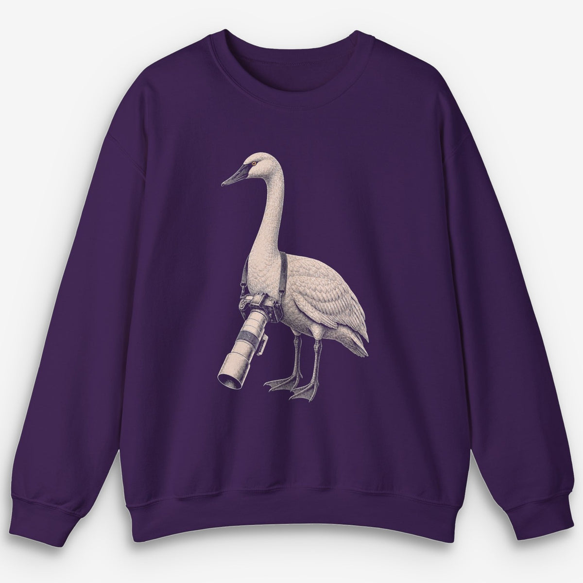 Long Lens Trumpeter Swan Sweatshirt