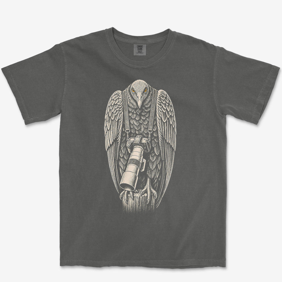 Long Lens Vulture Tee — pepper