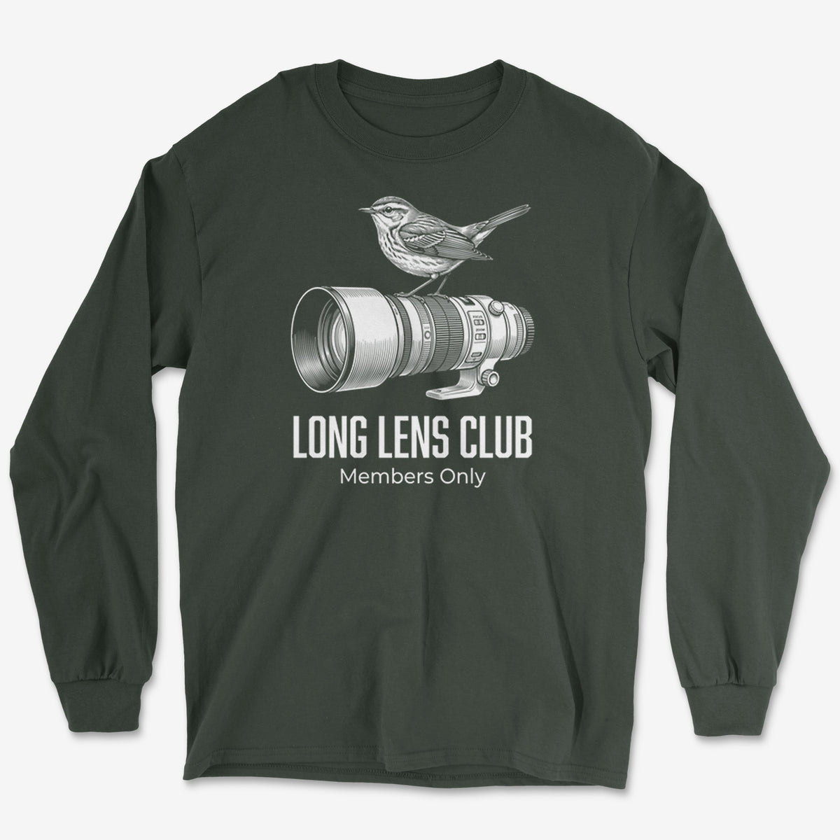Long Lens Warbler Long Sleeve Tee