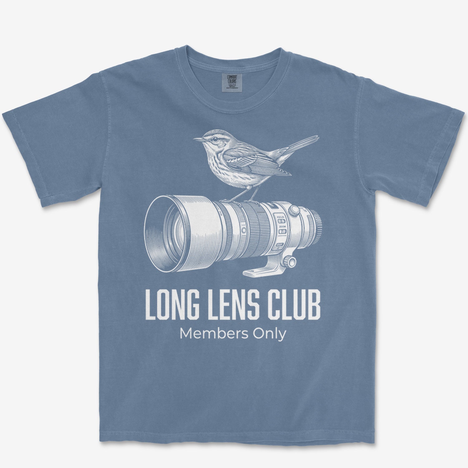 Long Lens Warbler Heavyweight Tee