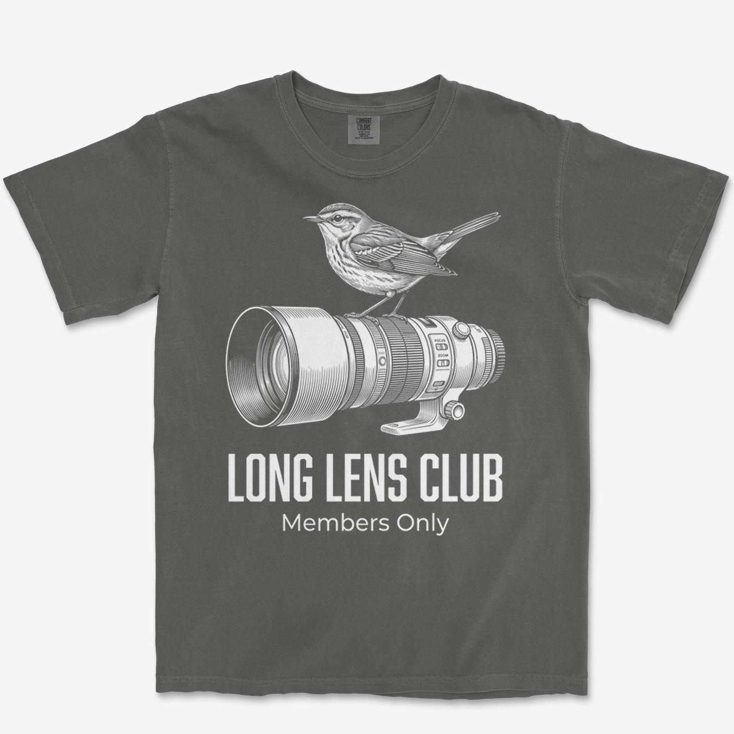 Long Lens Warbler Heavyweight Tee