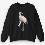 Long Lens Whooping Crane Sweatshirt