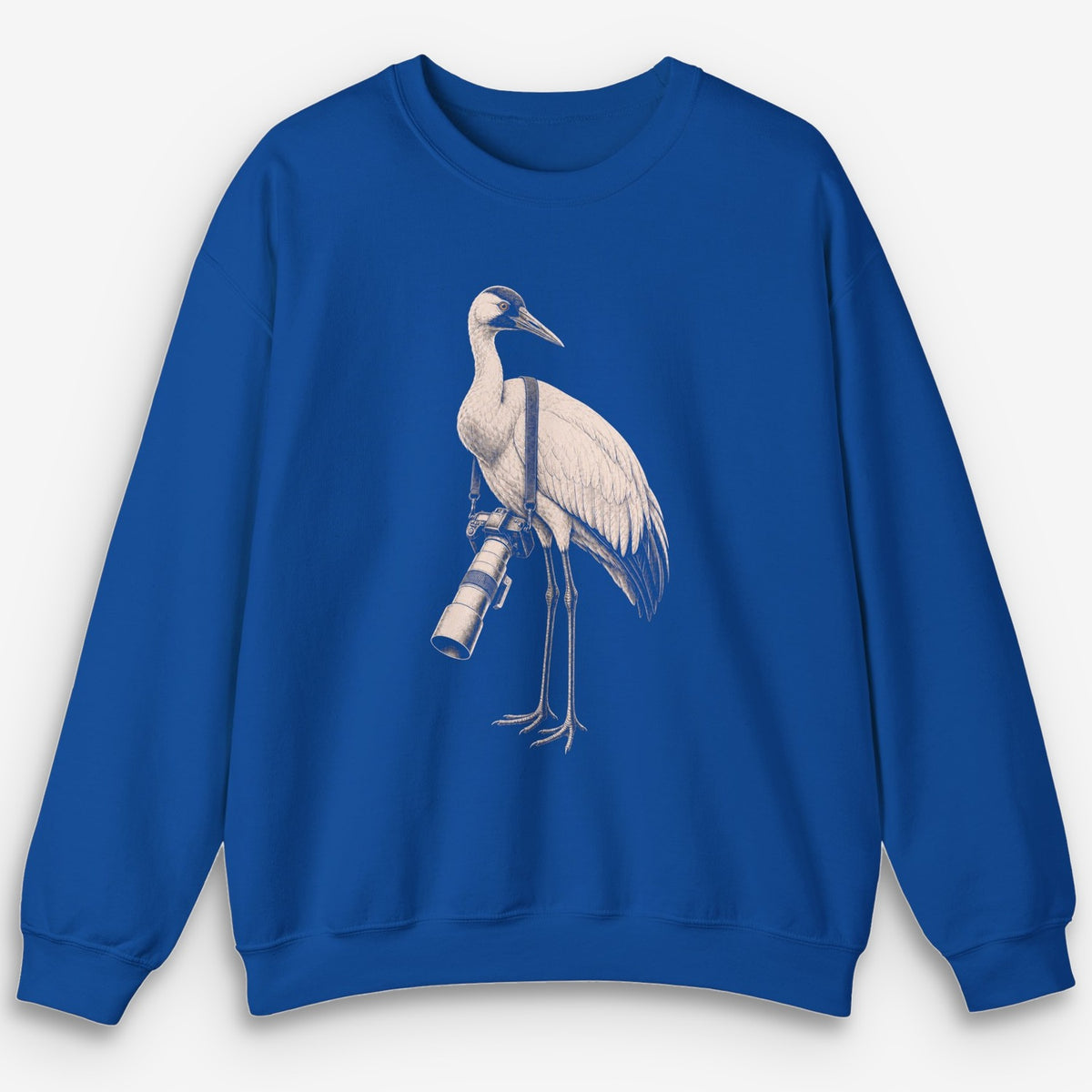 Long Lens Whooping Crane Sweatshirt