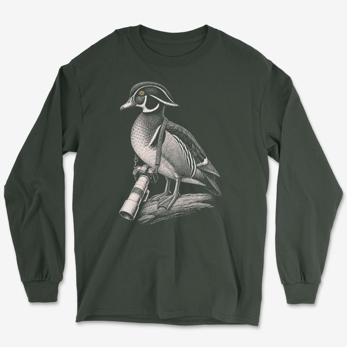 Long Lens Wood Duck Long Sleeve Tee