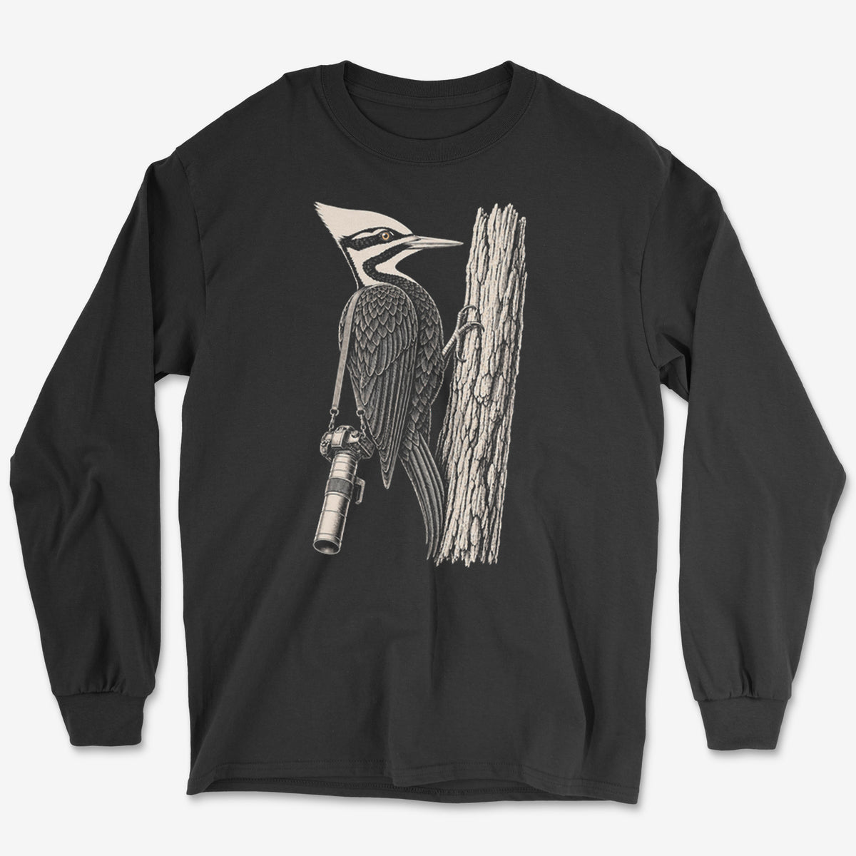 Long Lens Woodpecker Long Sleeve Tee