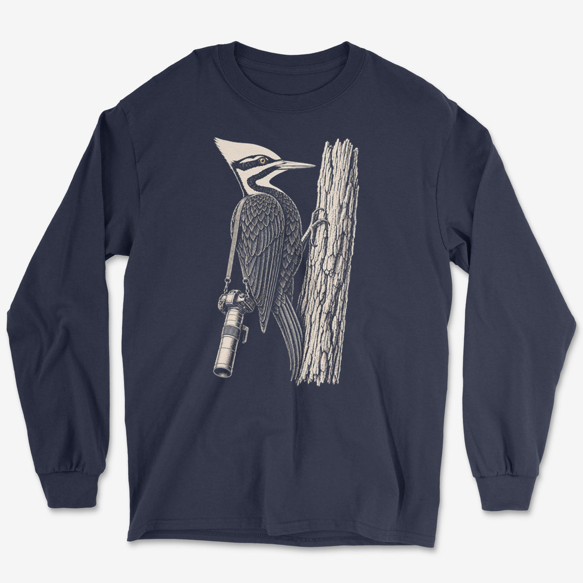 Long Lens Woodpecker Long Sleeve Tee