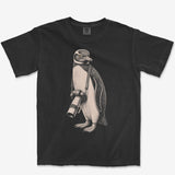Long Lens Yellow-eyed Penguin Tee — black