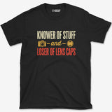 Loser Of Lens Caps T-Shirt — black