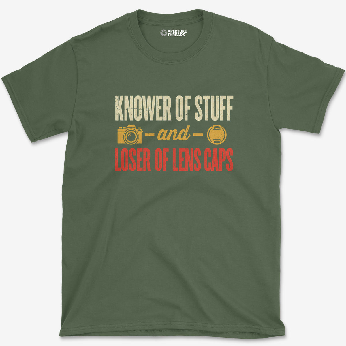 Loser Of Lens Caps T-Shirt — military green