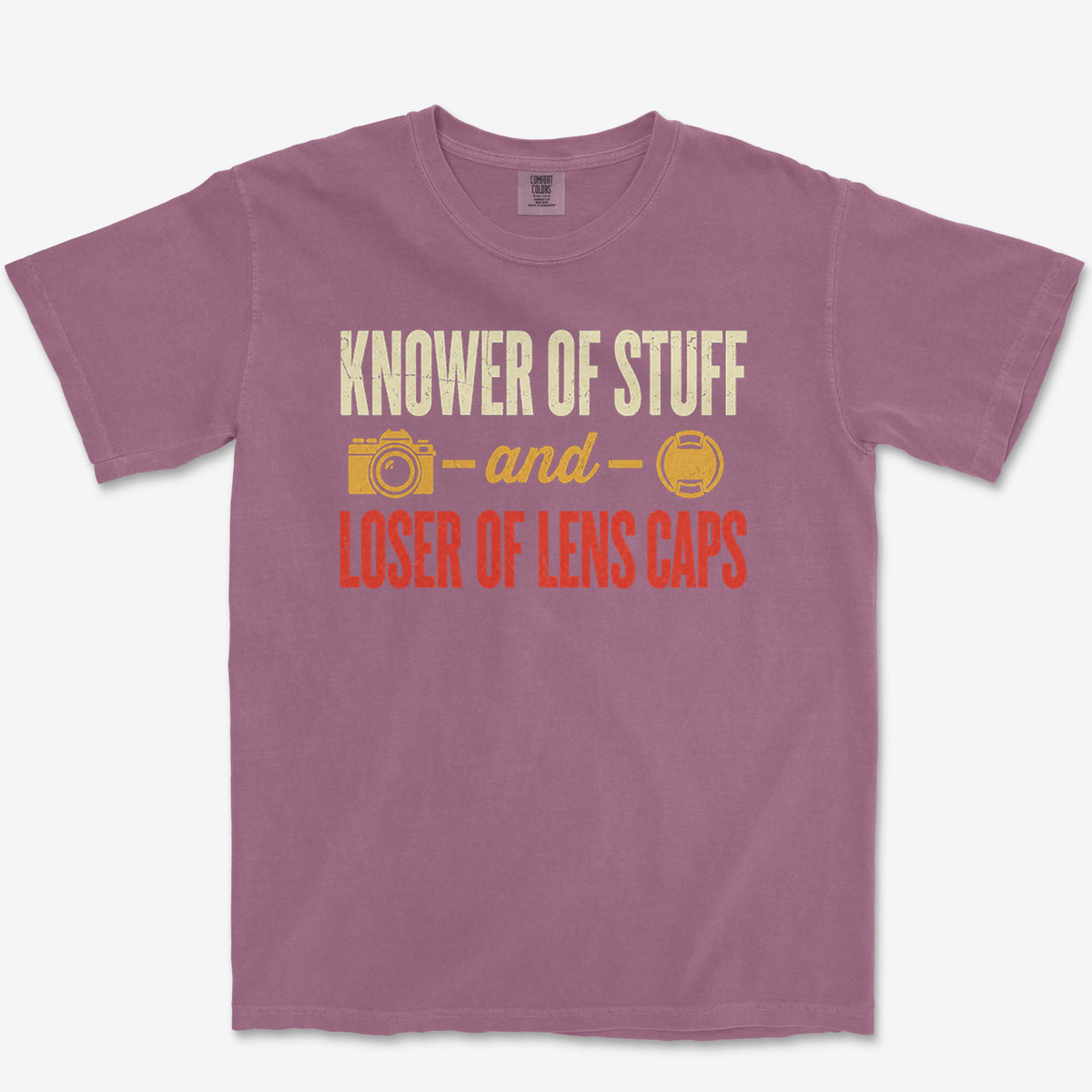 Loser Of Lens Caps Tee — berry