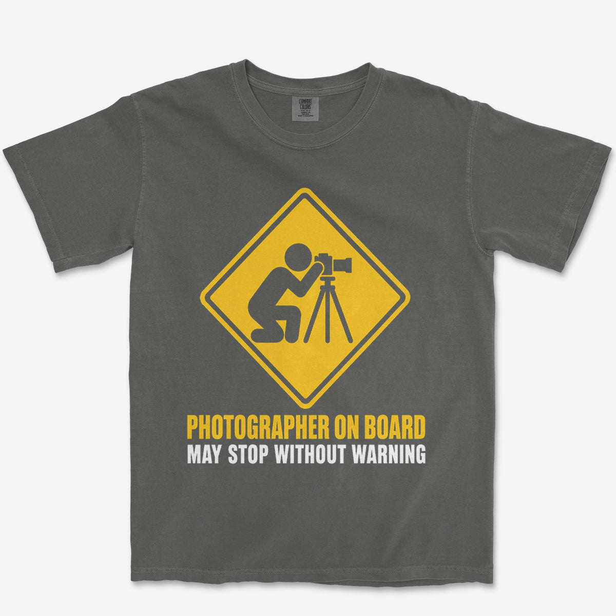 May Stop Without Warning Heavyweight Tee