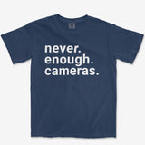 Never Enough Cameras Heavyweight Tee