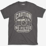 No Filter Badge T-Shirt