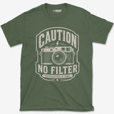 No Filter Badge T-Shirt
