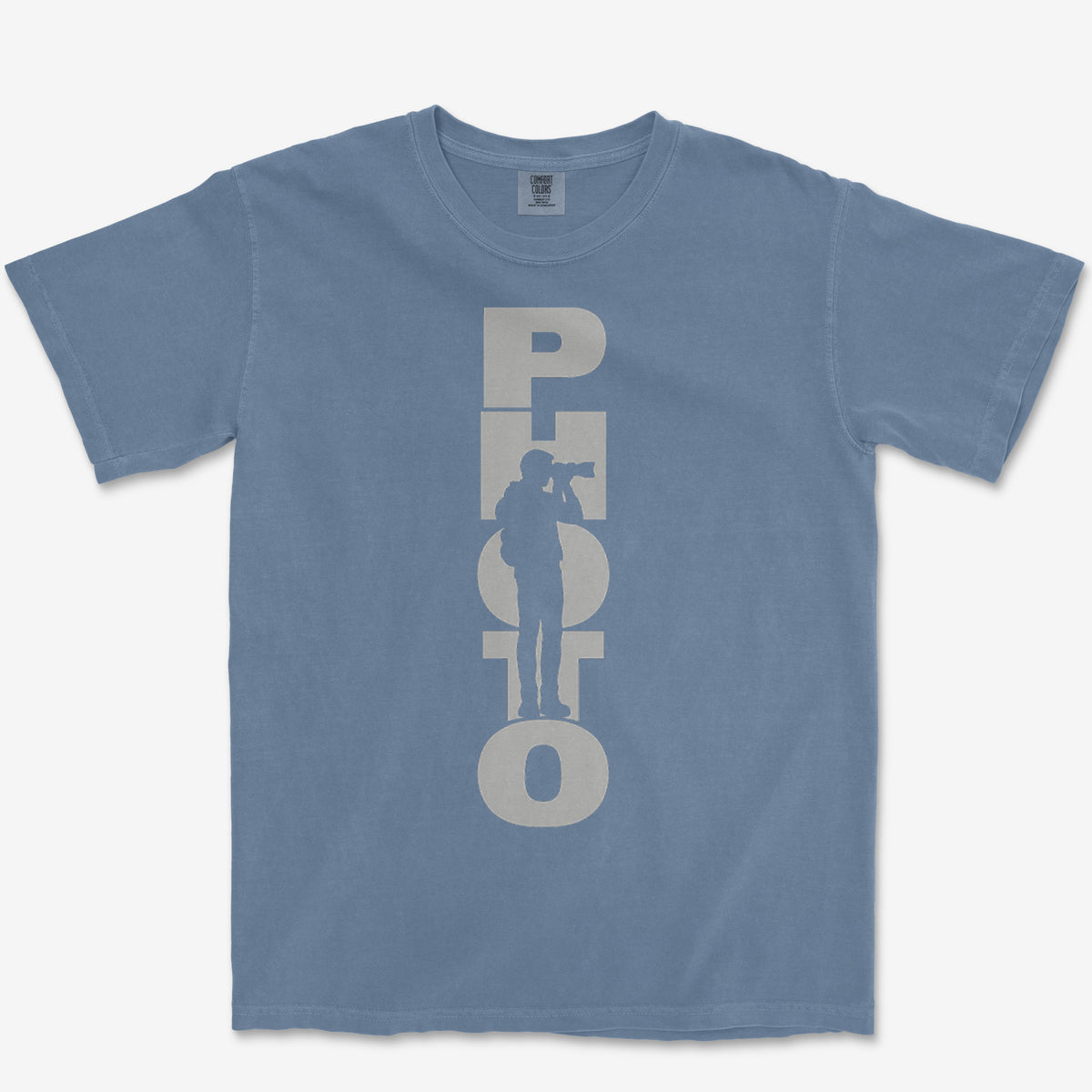 Photo Tee — blue jean